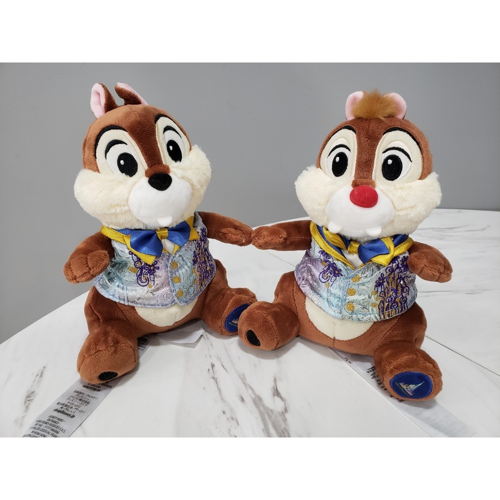 NWT Disney Parks Chip & Dale 50th Anniversary WDW 8" Plush Rescue Rangers